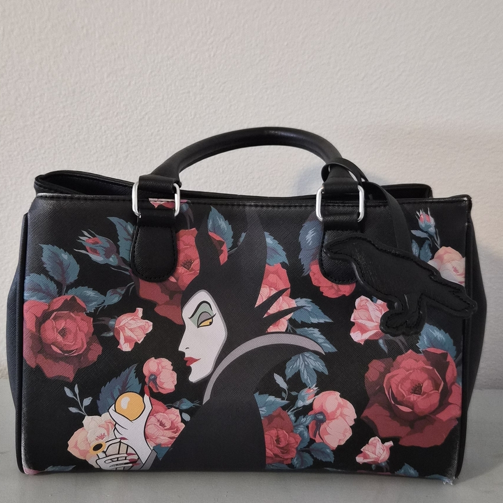 Loungefly Disney Maleficent Roses Tote